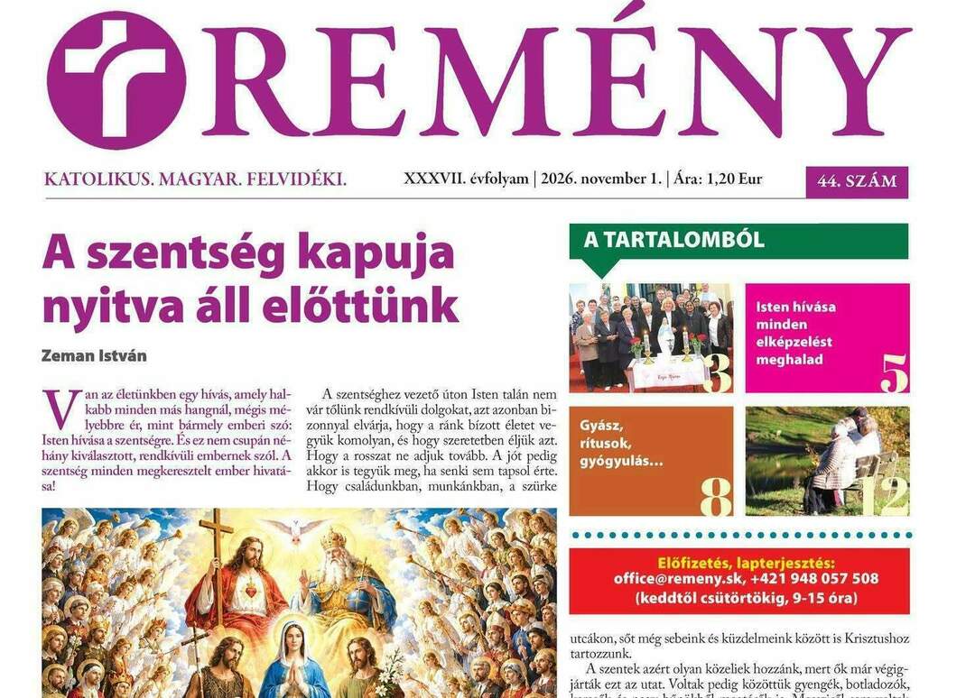 A temetőlátogatás napjaiban a gyásszal is foglalkozik a Remény hetilap | hírek.sk