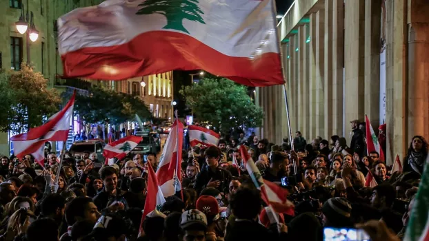 Beiruti tüntetők