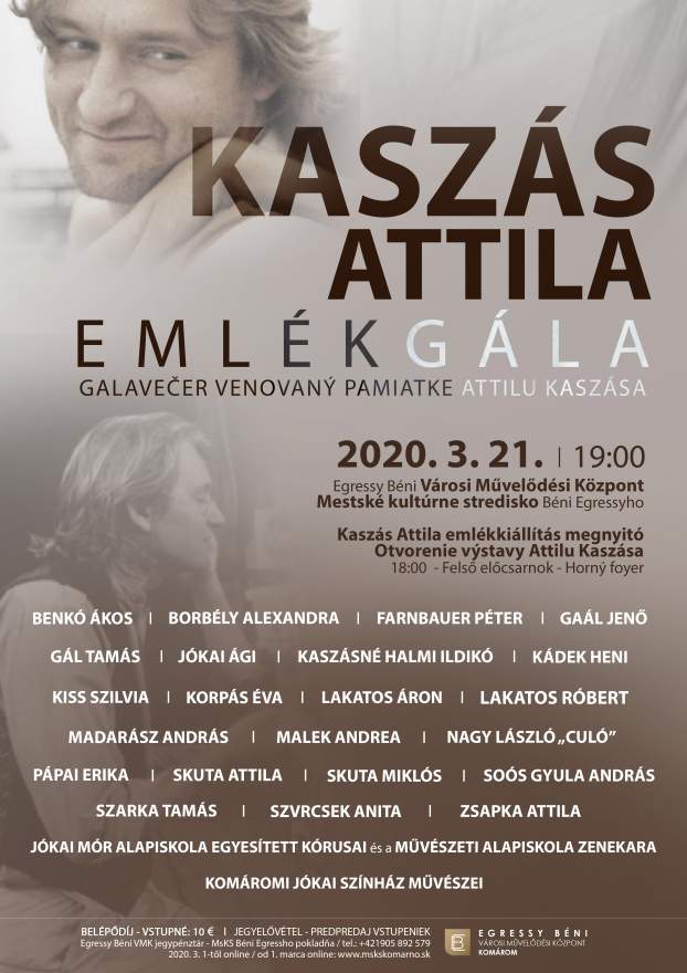 Kaszás Attila-emlékgála - plakát