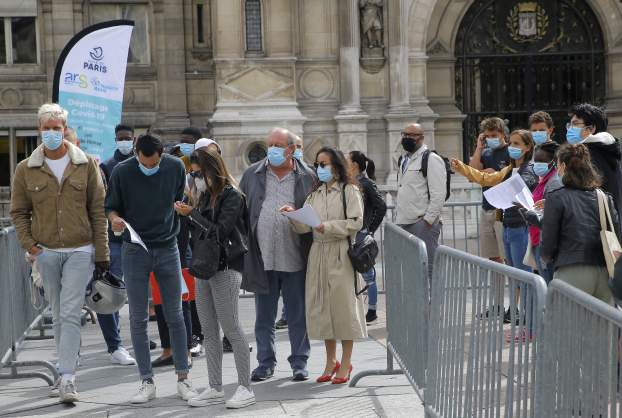 koronavírus Párizs ingyenes teszt