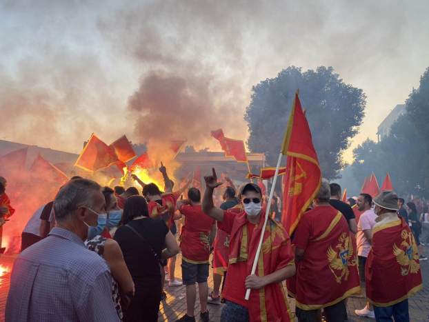 Montenegro-tüntetők