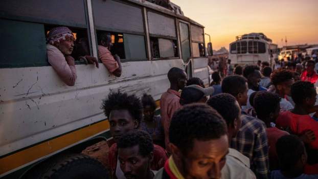 Etiópiai menekültek