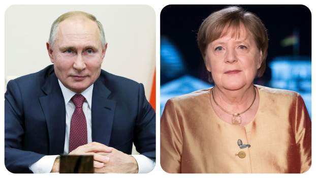 Angela Merkel Vlagyimir Putyin