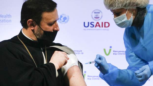 koronavírus védőoltás Ukrajna