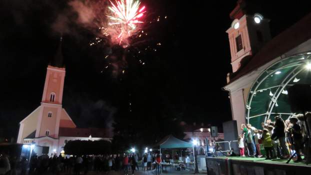 Augusztus 20. ünnepség tűzijáték Rimaszombat