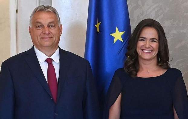 Novák Katalain és Orbán Viktor
