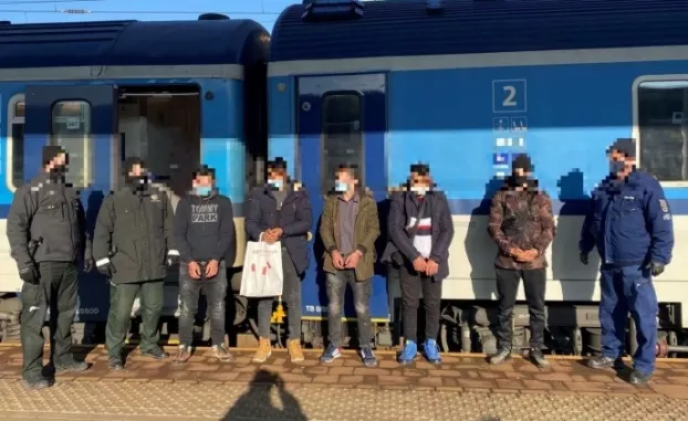 vasúti rendőrség migránsok