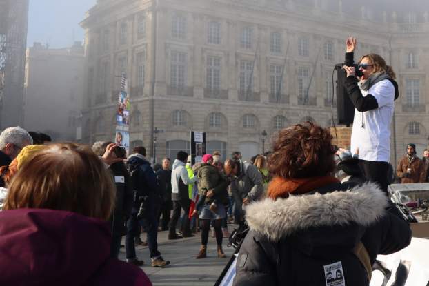 Tüntetés Bordeaux-ban