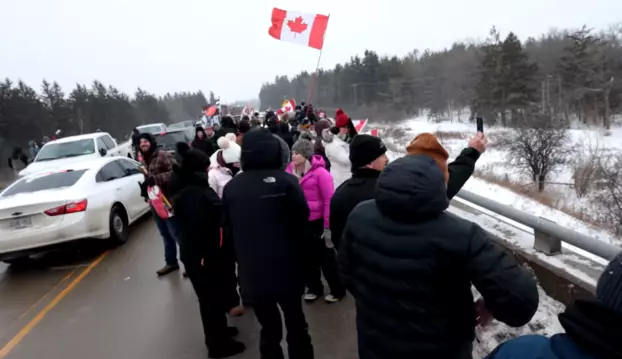 kanadai tüntetők