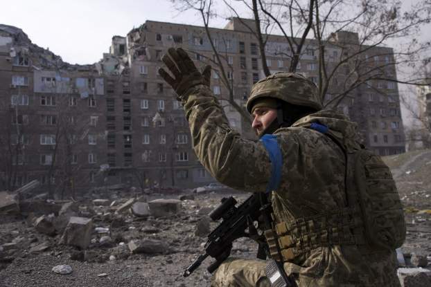 Mariupol, ukrán katona