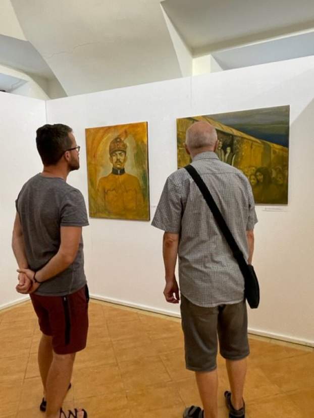 Megyeri-Horváth Gábor, festőművész, kiállítás, Emléktöredékek, Kassa, Rovás