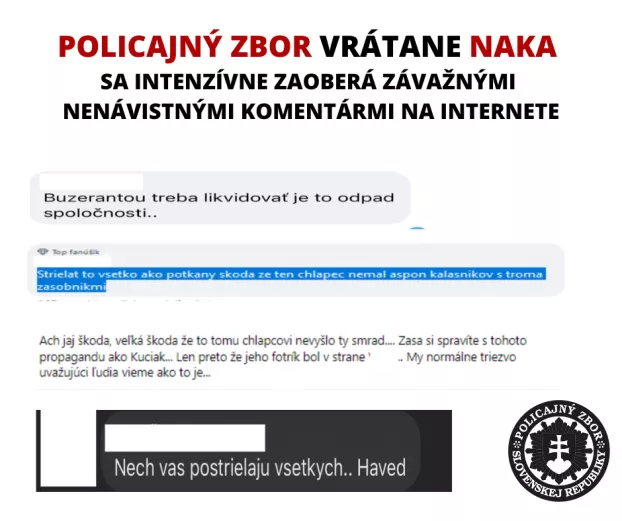 rendőrség buzerantov treba likvidovat