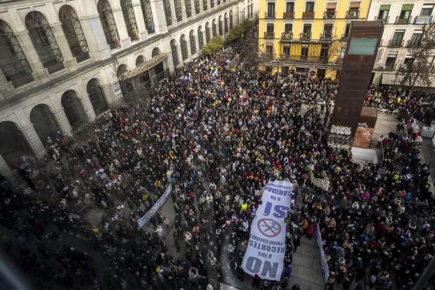 tüntetés - Madrid