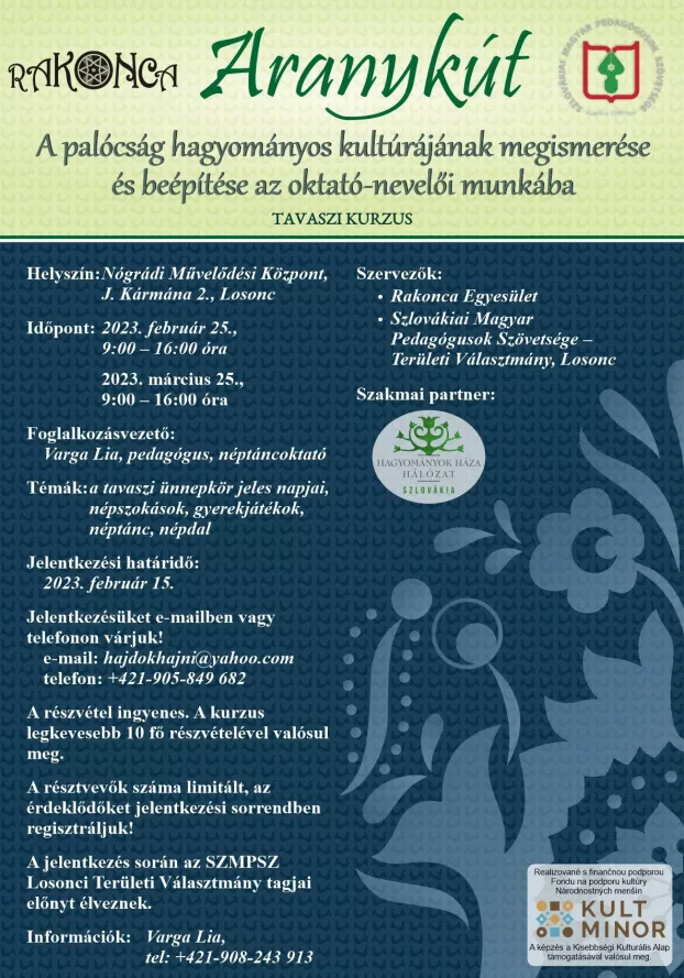 Aranykút képzés