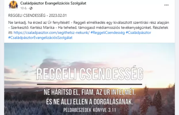 reggeli csendesség