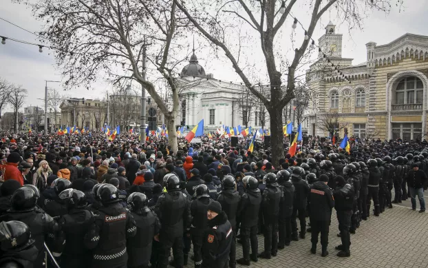 Moldova - kormányellenes tüntetés