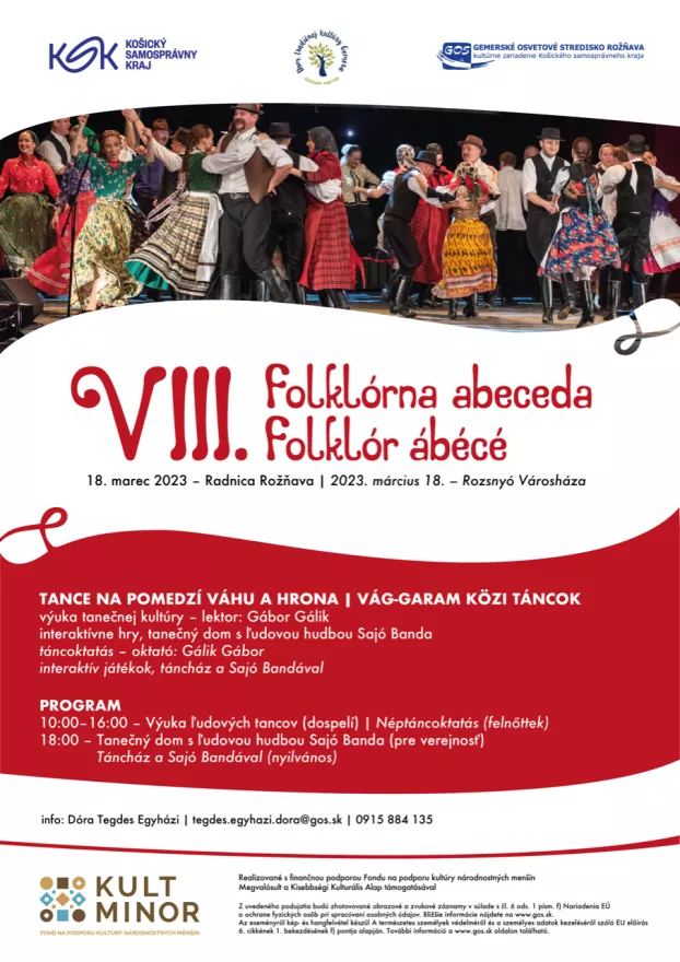 Folklór ábécé, néptánc, népzene, Rozsnyó, GOS