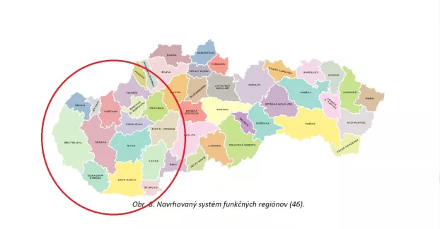 Eltűnik a Dunaszerdahelyi járás egy része, megszűnik a Galántai, Vágsellyei, Komáromi járás