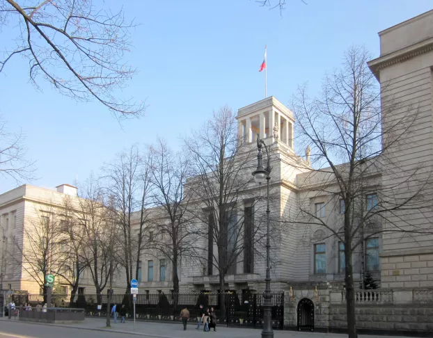 A berlini orosz nagykövetség épülete