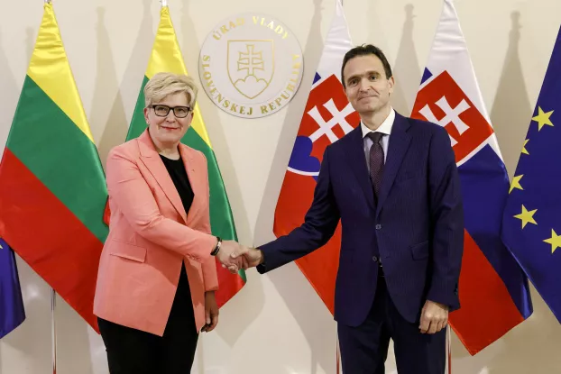 Ódor és a litván kormányfő