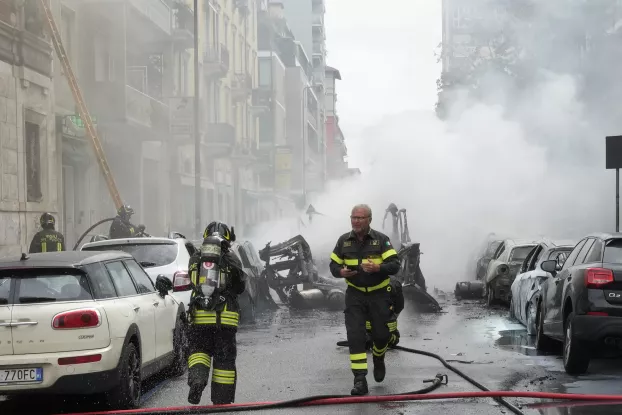 robbanás - Milánó