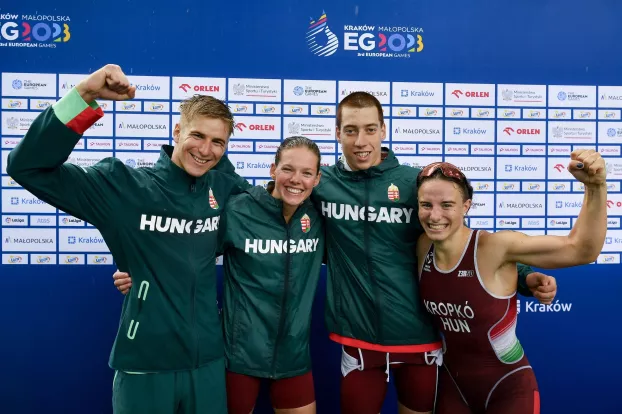 Európa Játékok magyar triatlon vegyesváltó