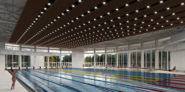 Kassa, uszoda, Úszósportok Nemzeti Olimpiai Központja, NOCKE