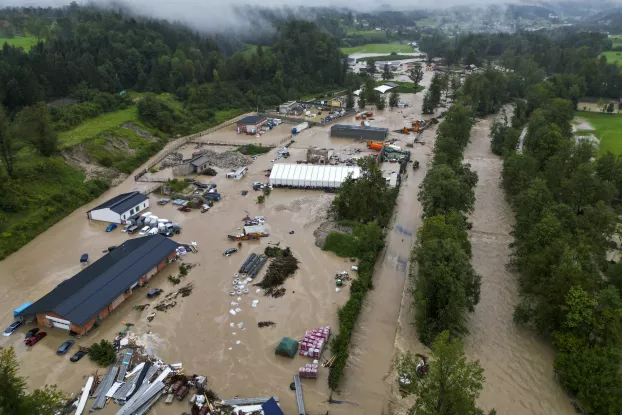 Szlovénia áradás