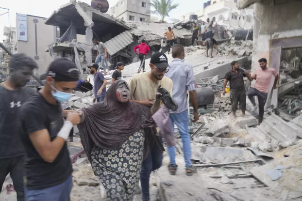 Gázai övezet - bombázás - 2023