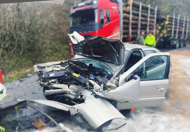 Közlekedési baleset Tiszolcnál