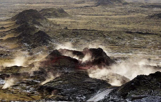 Vulkán Izlandon, Granavík közelében