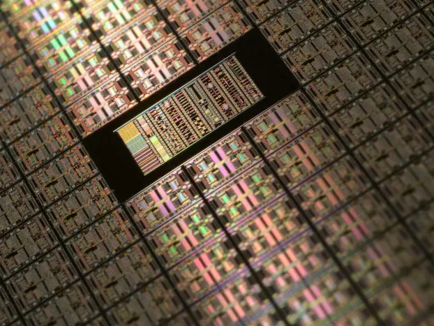 mikrochip, silicon wafer