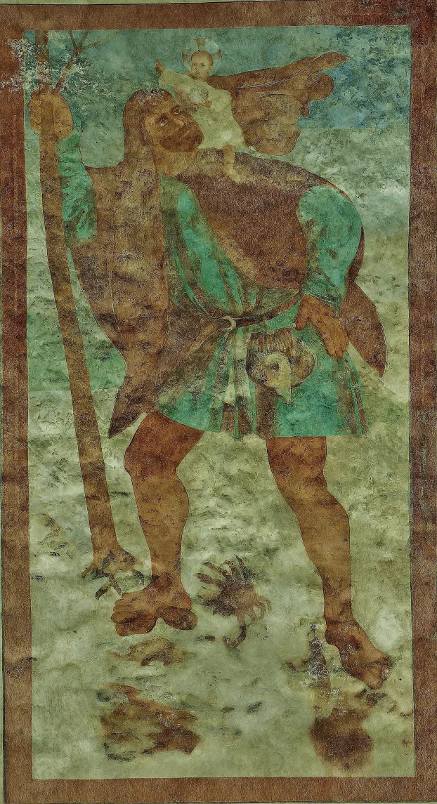 Alsószalók - freskó - templom