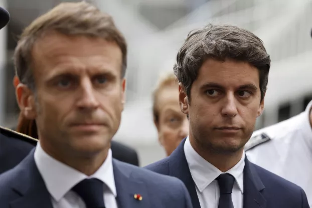 Franciaország Gabriel Attal Emmanuel Macron