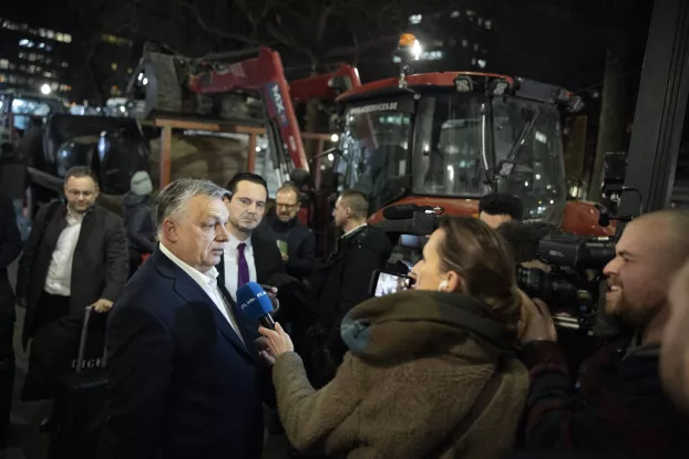 Orbán Viktor brüsszeli gazdákkal