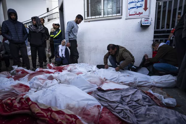 Rafah - Gáza - az izraeli támadások következményei - palesztin áldozatok