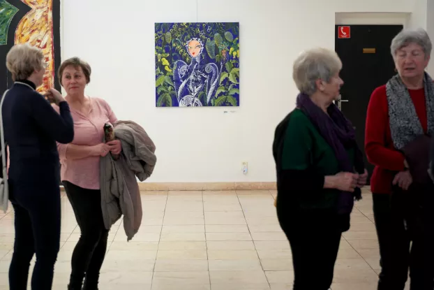 A Kortárs Magyar Galéria megalapításának 30. évfordulója alkalmából megrendezett kiállítás megnyitója