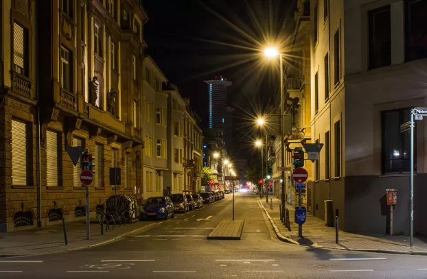 Frankfurti utca éjjel