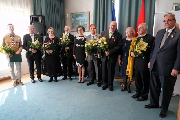 A magyar állami kitüntetésben részesült felvidékiek, valamint Szili Katalin és Balogh Csaba 