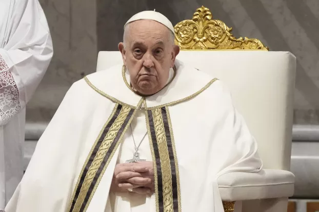 Ferenc pápa a nagycsütörtöki szentmisén