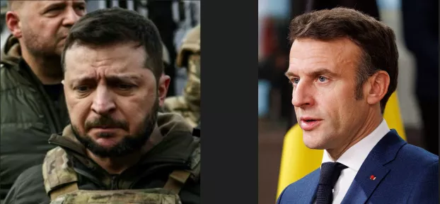 Zelenszkij és Macron