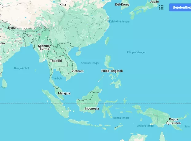 Dél-kelet Ázsia -térkép - googlemaps