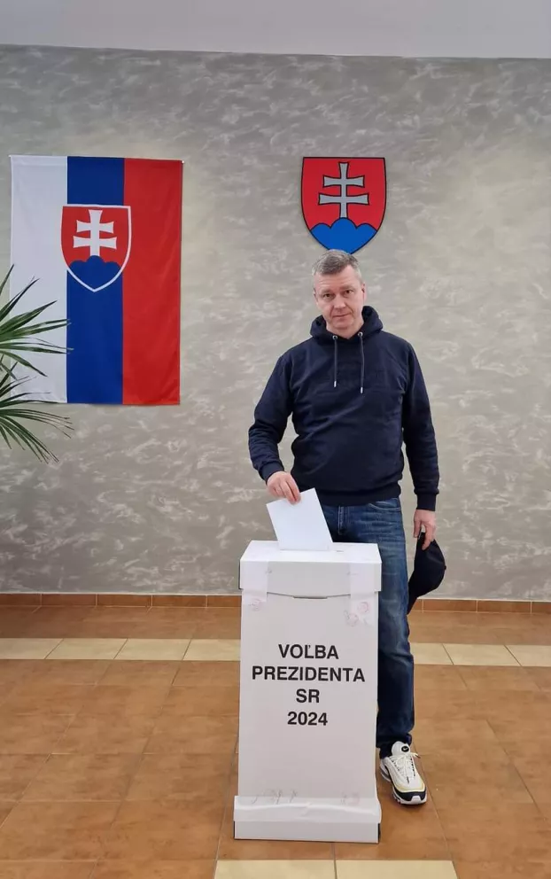 Forró Krisztián voksol a 2024-es államfőválasztás második körében.