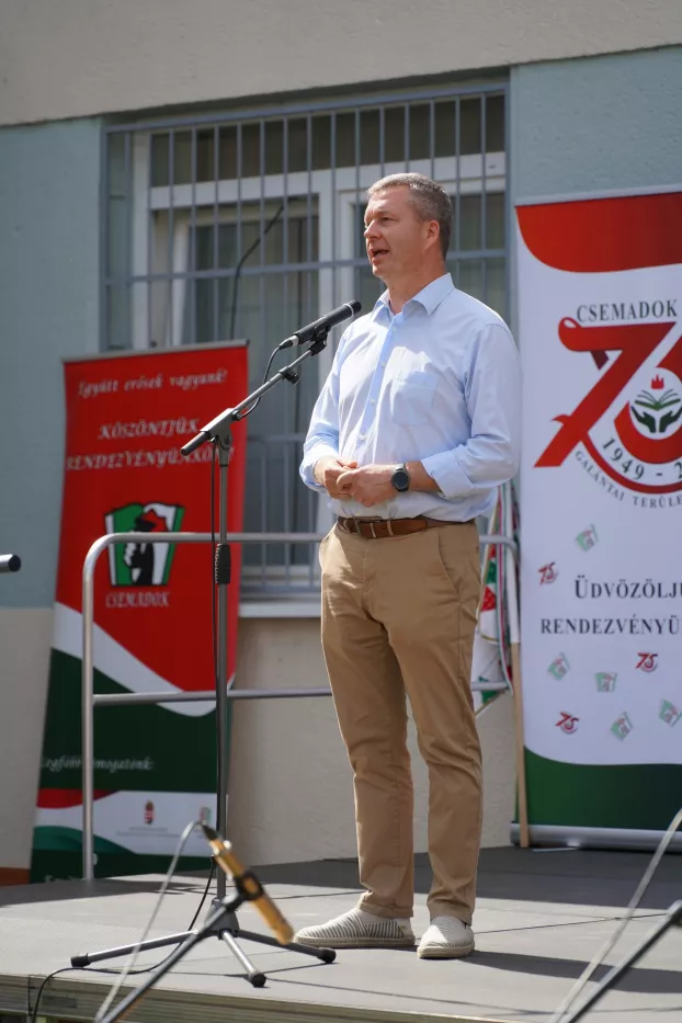 Forró Krisztián köszöntője a Mátyusföldi juniálison