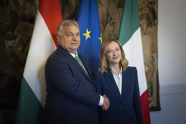 Orbán-Meloni találkozó