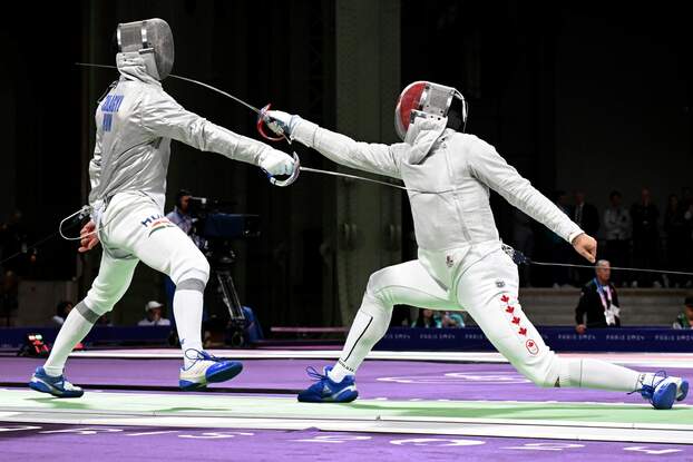 Szilágyi Áron kardvívás Párizs 2024