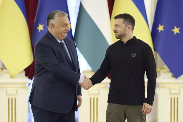 Orbán Viktor és Volodimir Zelenszkij
