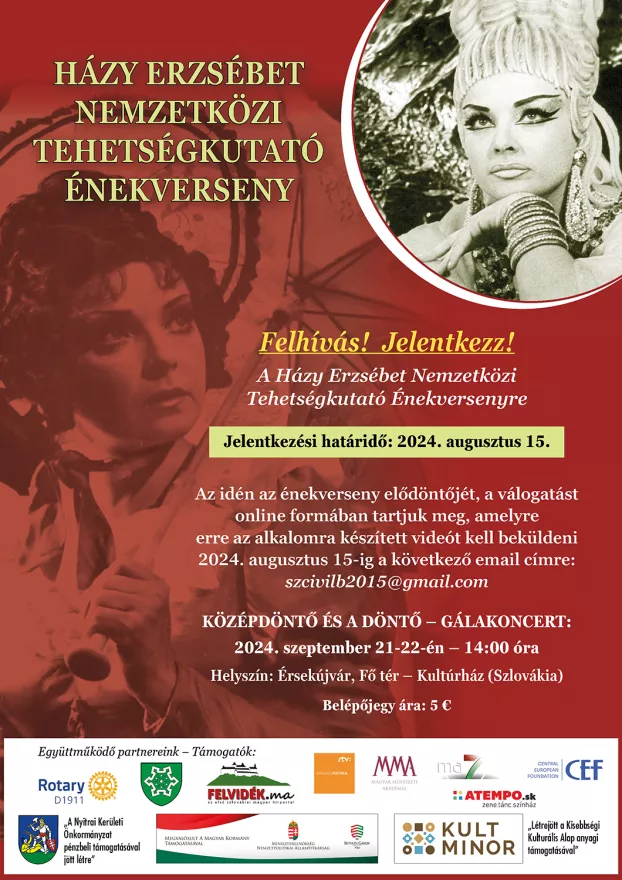 Házy Erzsébet Énekverseny - plakát