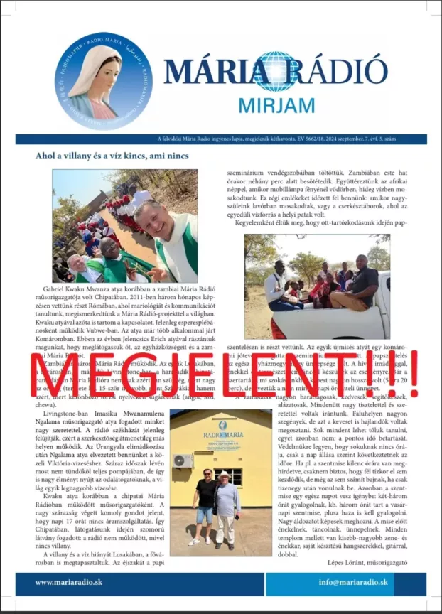 2024-09-26 Mária Rádió Mirjam magazin 2024_09-10