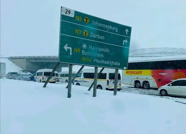 Dél-Afrika, hó